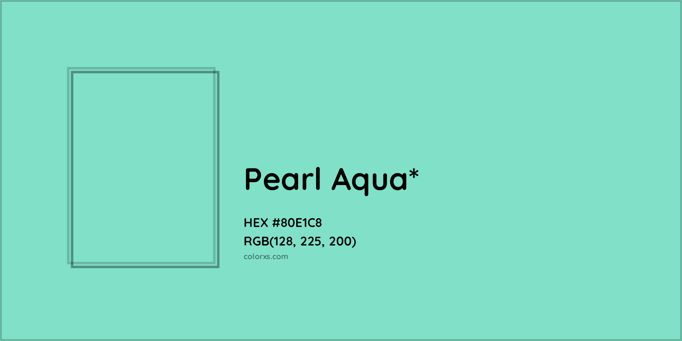 HEX #80E1C8 Color Name, Color Code, Palettes, Similar Paints, Images