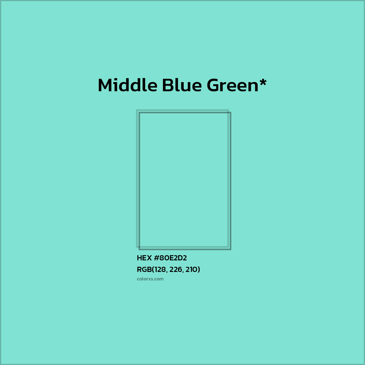 HEX #80E2D2 Color Name, Color Code, Palettes, Similar Paints, Images