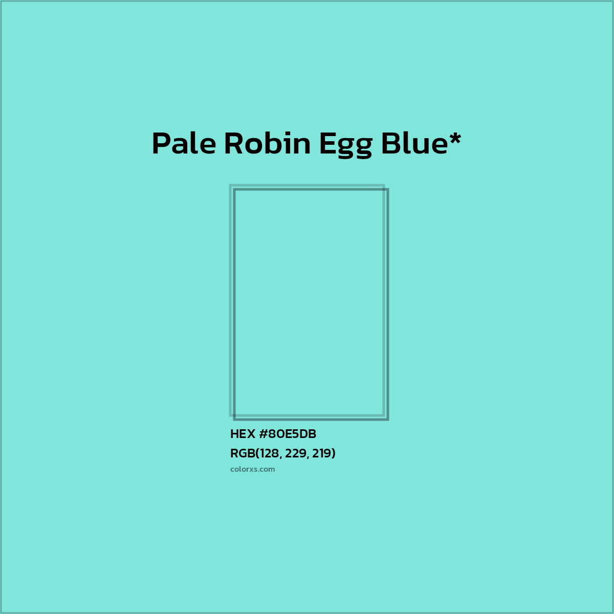 HEX #80E5DB Color Name, Color Code, Palettes, Similar Paints, Images