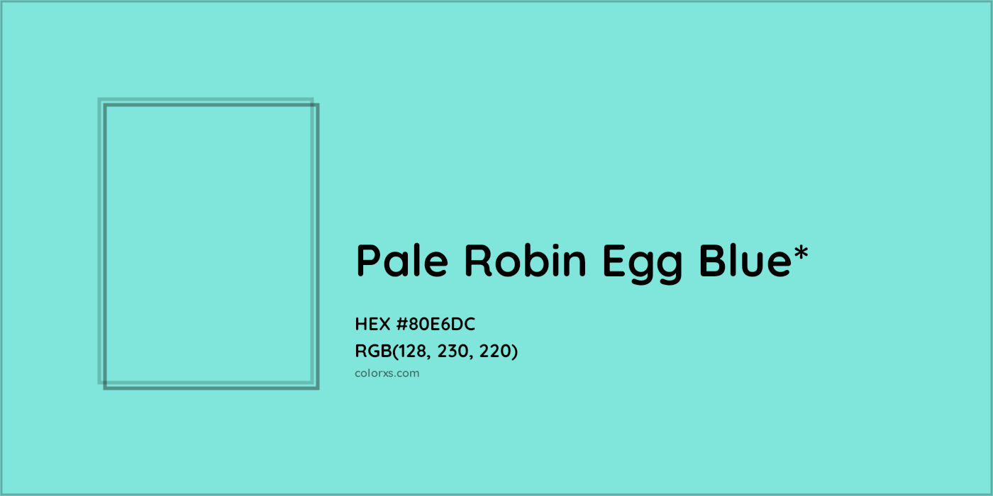 HEX #80E6DC Color Name, Color Code, Palettes, Similar Paints, Images