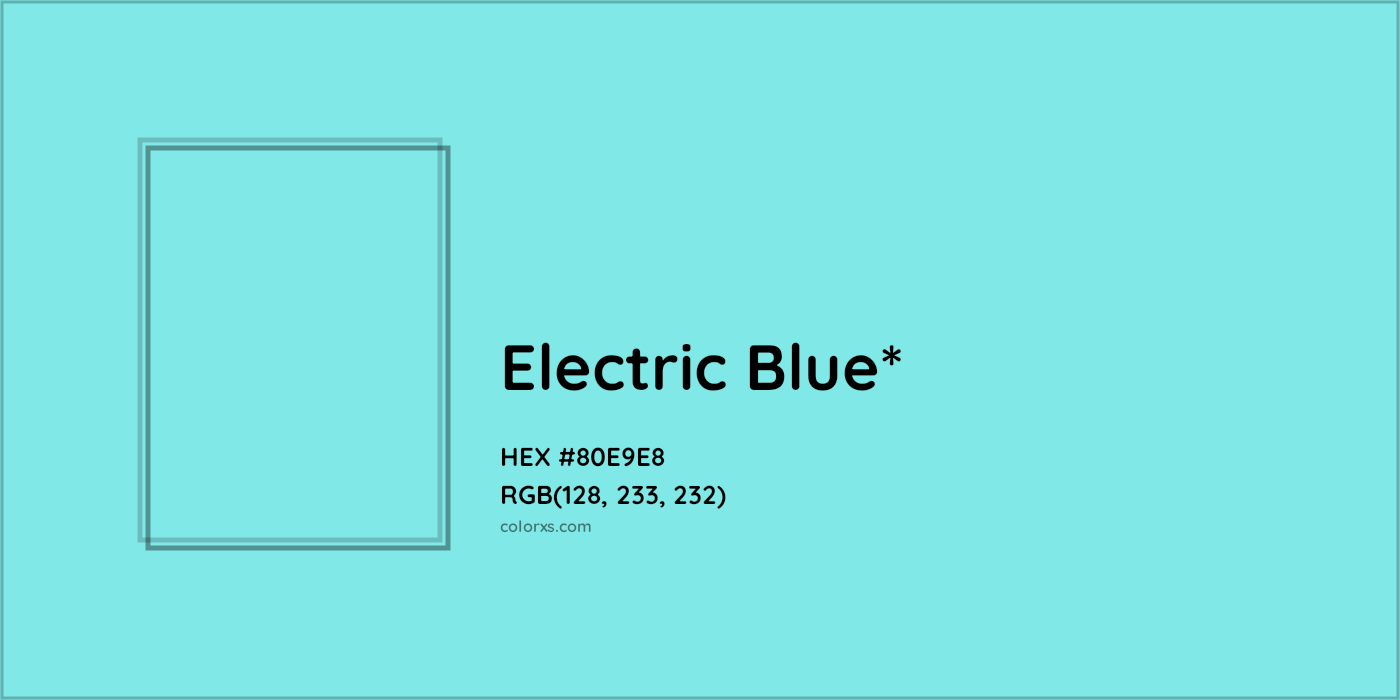 HEX #80E9E8 Color Name, Color Code, Palettes, Similar Paints, Images