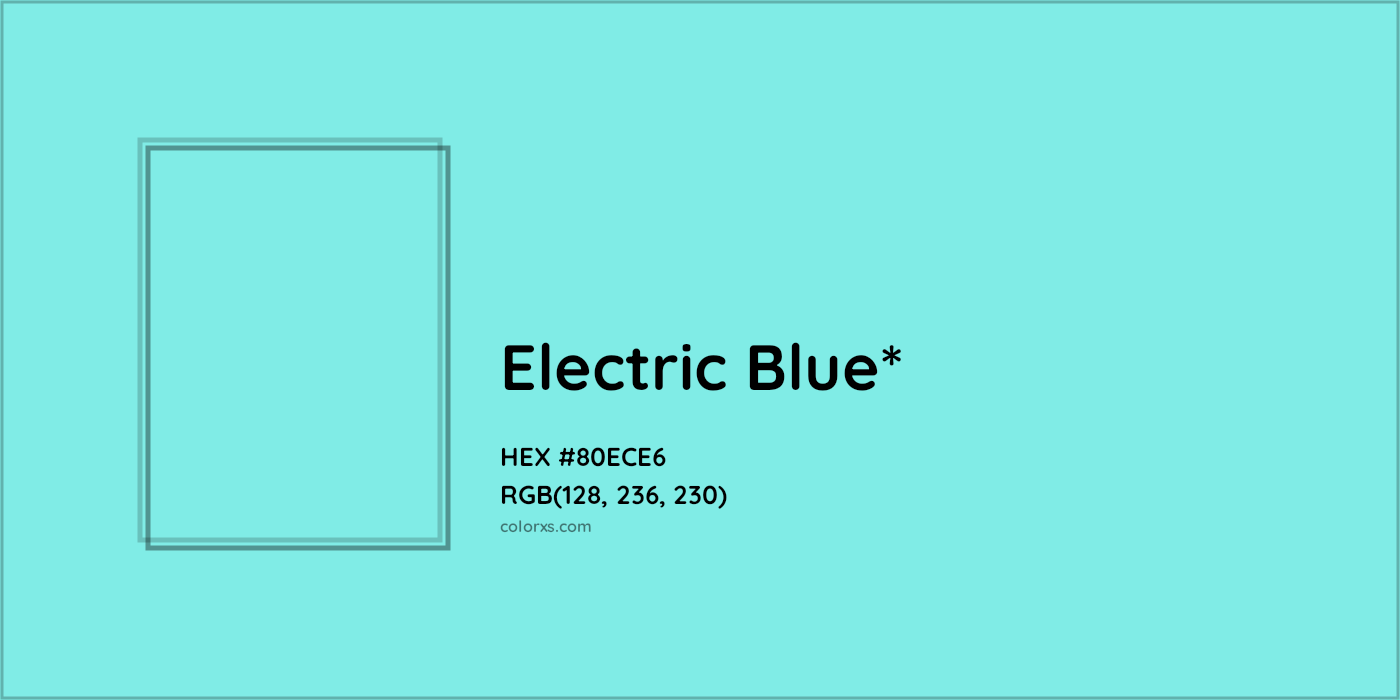 HEX #80ECE6 Color Name, Color Code, Palettes, Similar Paints, Images