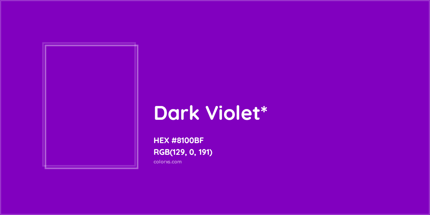 HEX #8100BF Color Name, Color Code, Palettes, Similar Paints, Images