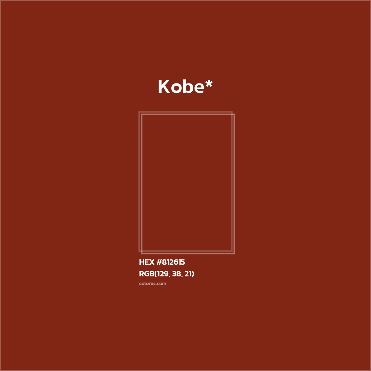 HEX #812615 Color Name, Color Code, Palettes, Similar Paints, Images