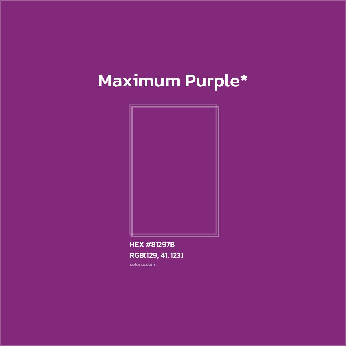 HEX #81297B Color Name, Color Code, Palettes, Similar Paints, Images