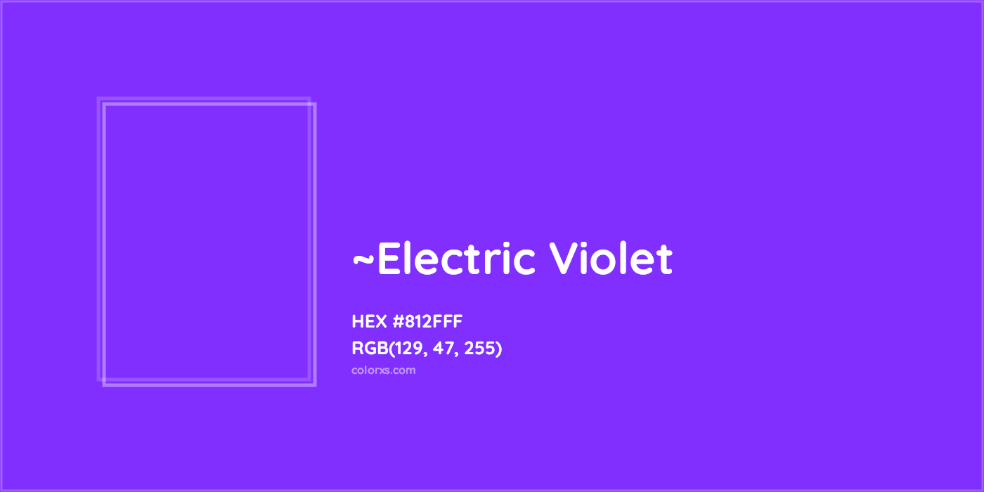 HEX #812FFF Color Name, Color Code, Palettes, Similar Paints, Images