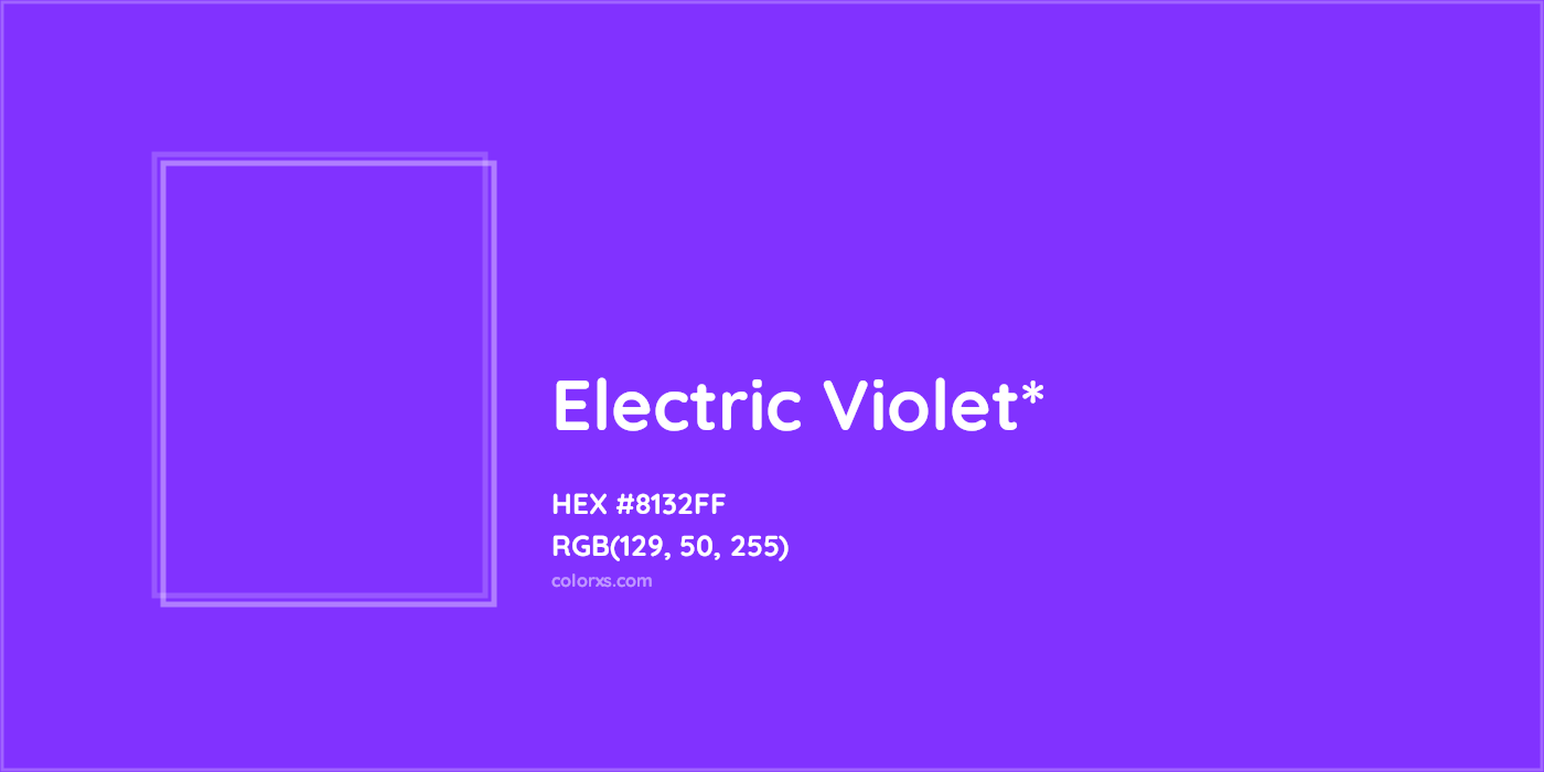 HEX #8132FF Color Name, Color Code, Palettes, Similar Paints, Images