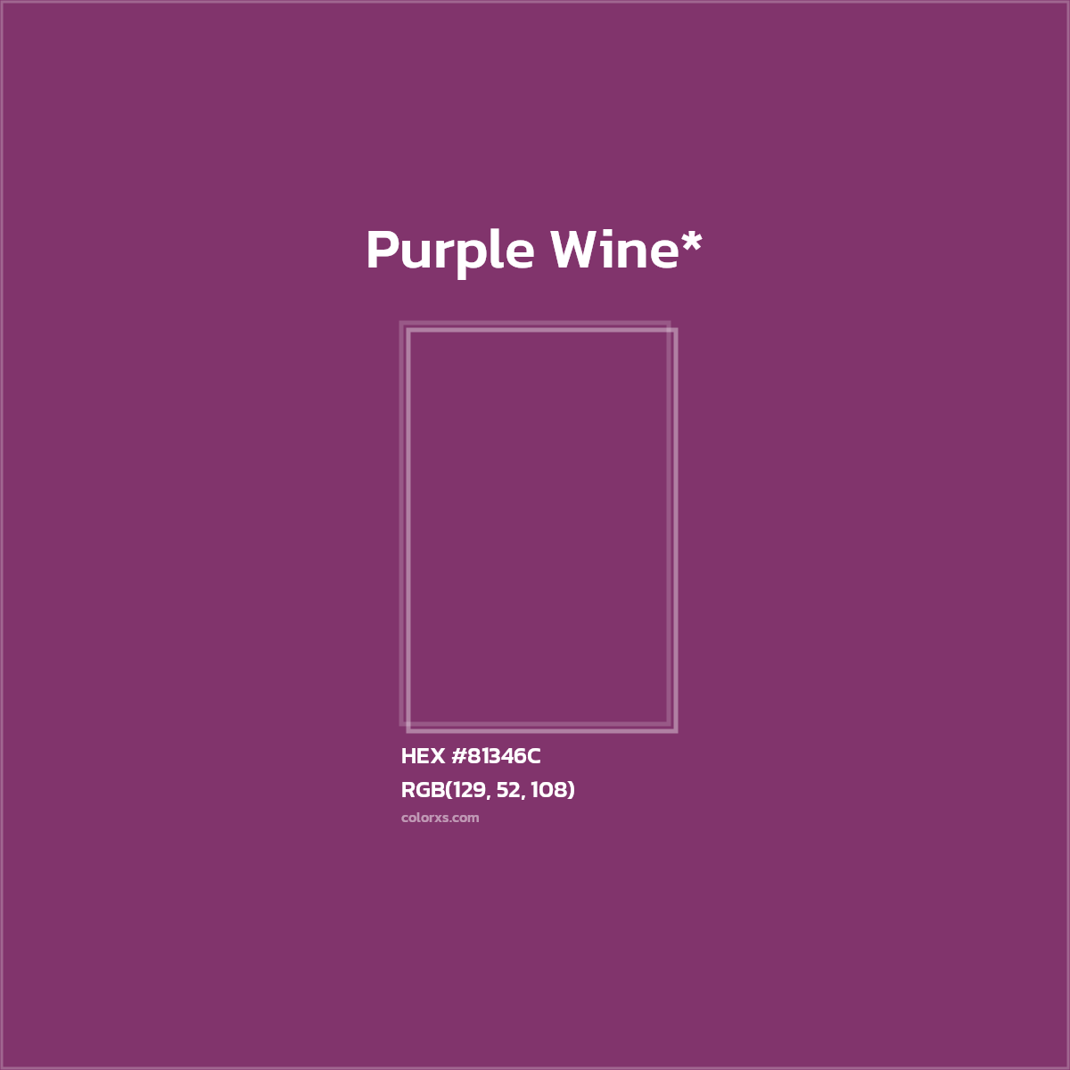 HEX #81346C Color Name, Color Code, Palettes, Similar Paints, Images