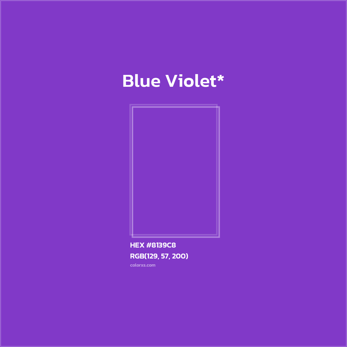 HEX #8139C8 Color Name, Color Code, Palettes, Similar Paints, Images