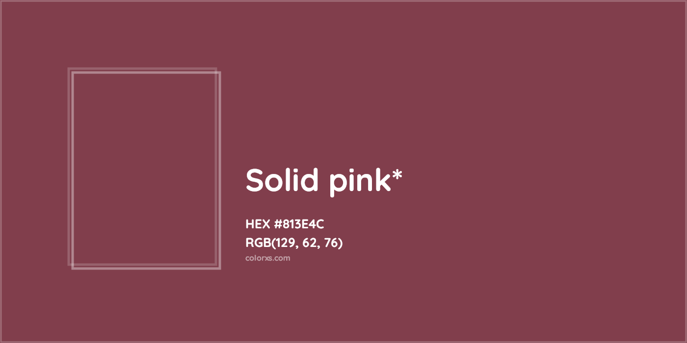 HEX #813E4C Color Name, Color Code, Palettes, Similar Paints, Images
