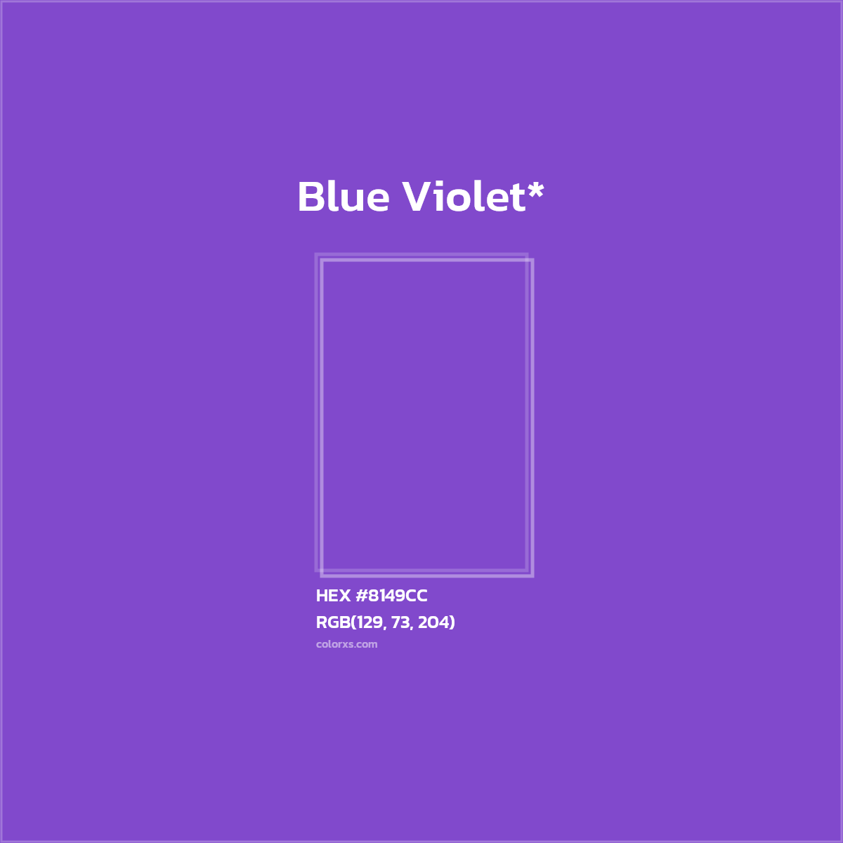 HEX #8149CC Color Name, Color Code, Palettes, Similar Paints, Images