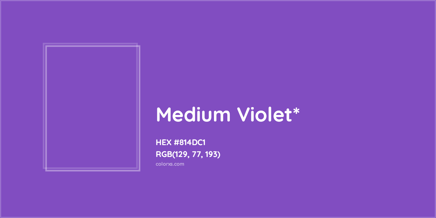 HEX #814DC1 Color Name, Color Code, Palettes, Similar Paints, Images