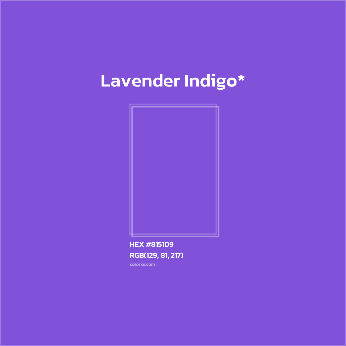 HEX #8151D9 Color Name, Color Code, Palettes, Similar Paints, Images