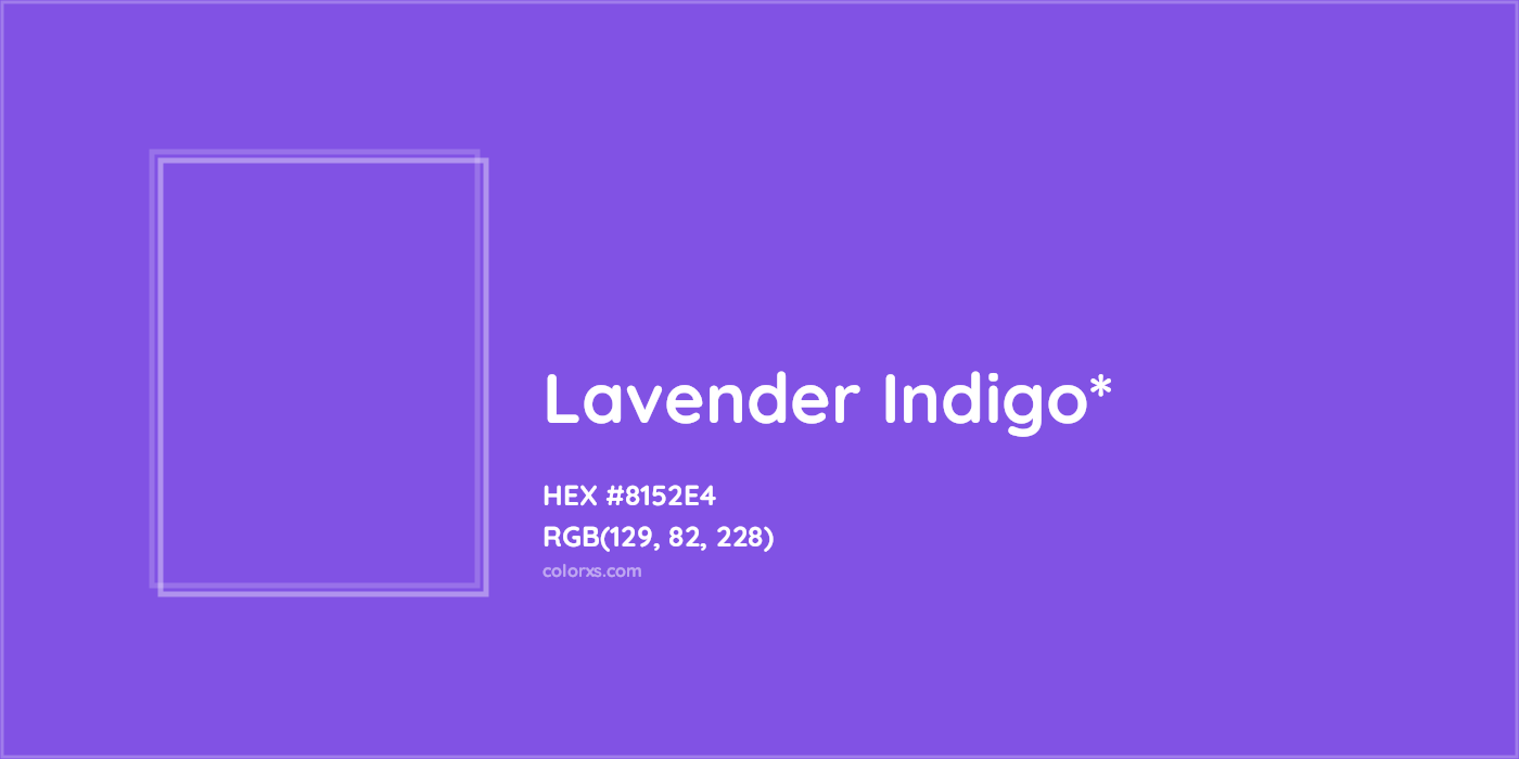 HEX #8152E4 Color Name, Color Code, Palettes, Similar Paints, Images
