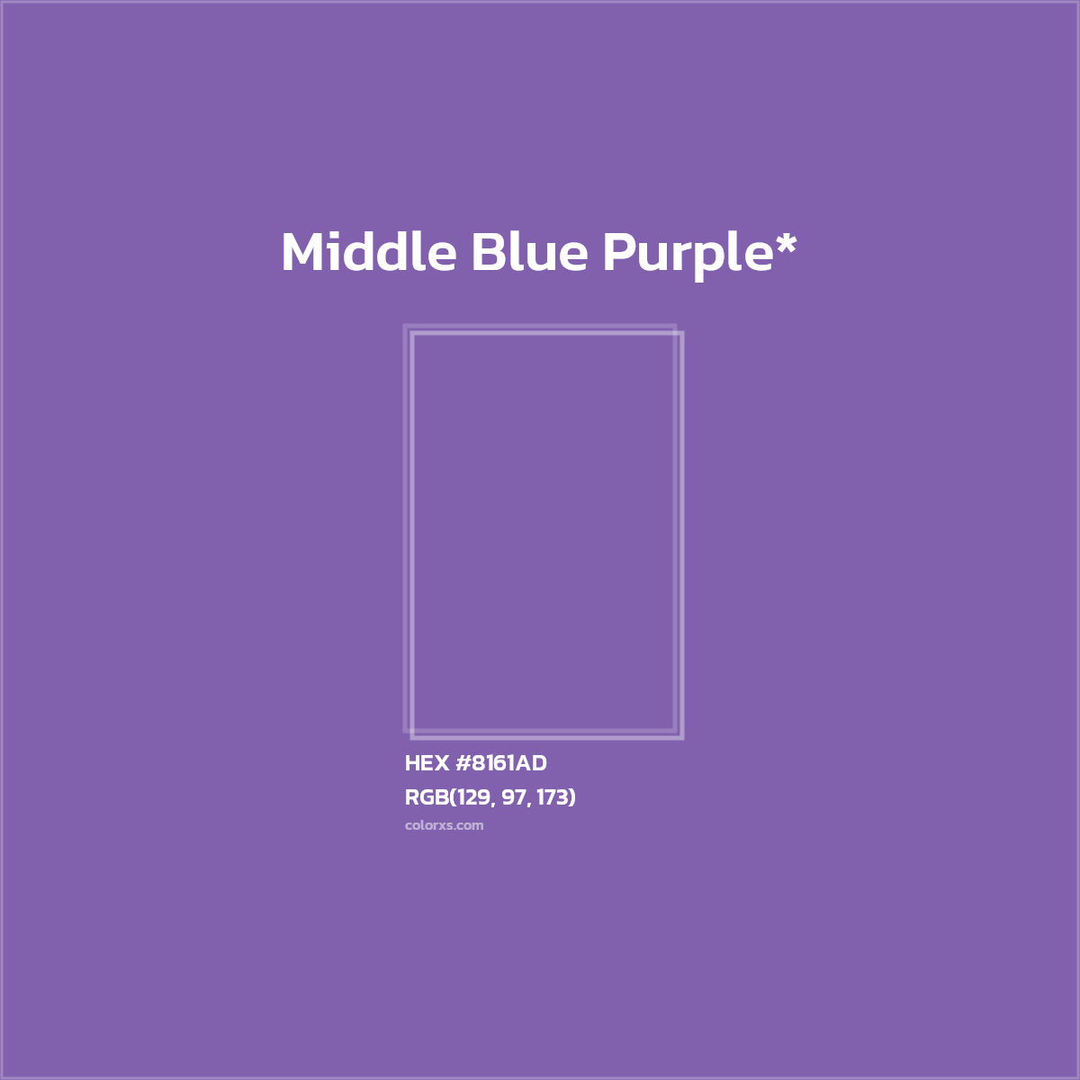 HEX #8161AD Color Name, Color Code, Palettes, Similar Paints, Images