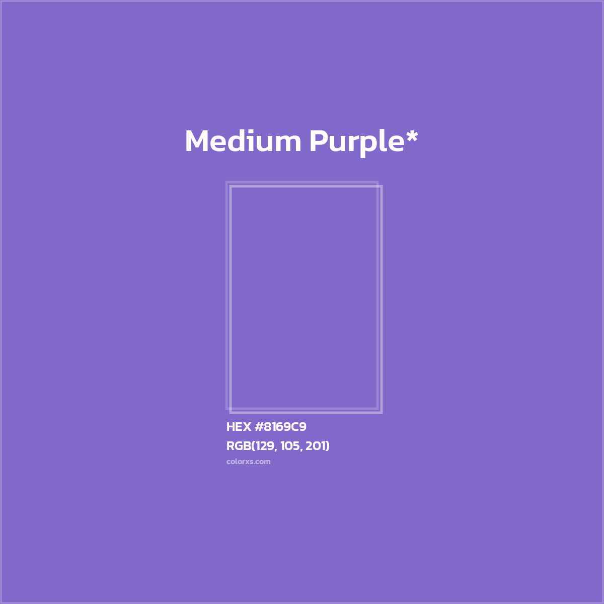 HEX #8169C9 Color Name, Color Code, Palettes, Similar Paints, Images