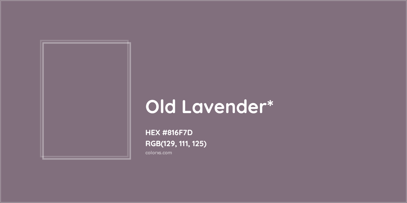 HEX #816F7D Color Name, Color Code, Palettes, Similar Paints, Images