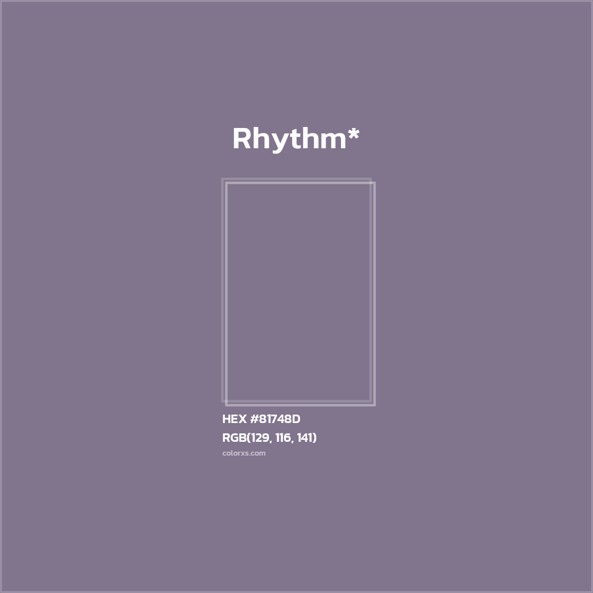 HEX #81748D Color Name, Color Code, Palettes, Similar Paints, Images