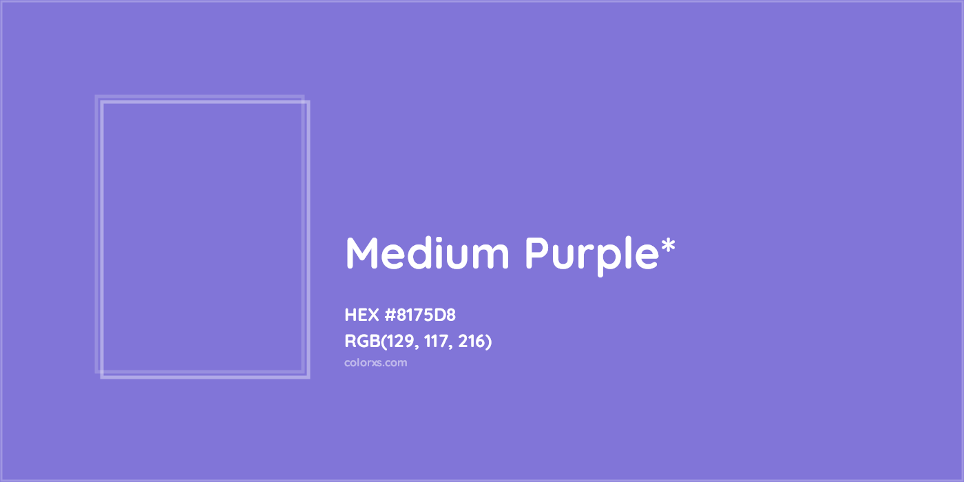 HEX #8175D8 Color Name, Color Code, Palettes, Similar Paints, Images