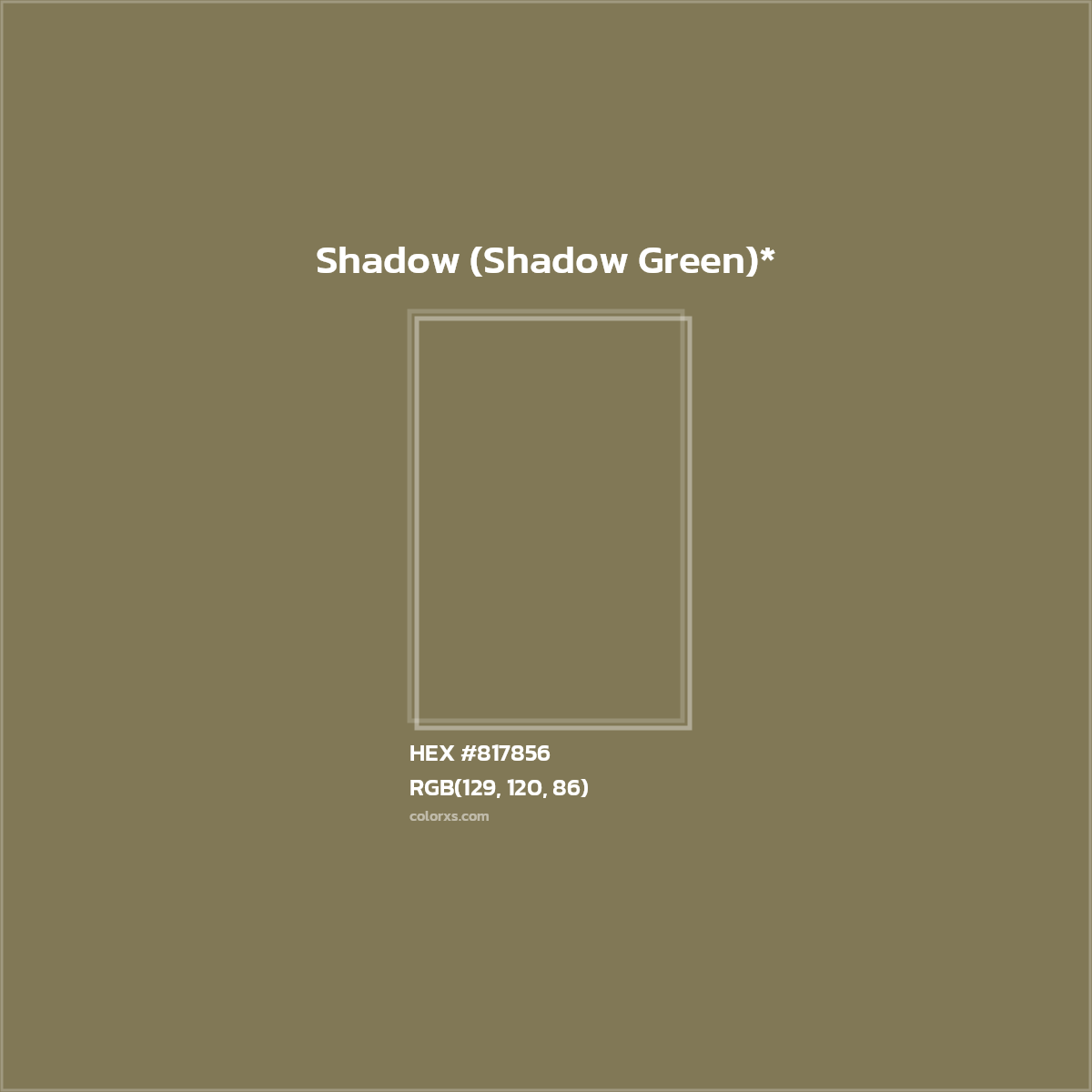 HEX #817856 Color Name, Color Code, Palettes, Similar Paints, Images