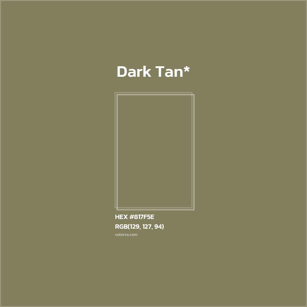 HEX #817F5E Color Name, Color Code, Palettes, Similar Paints, Images