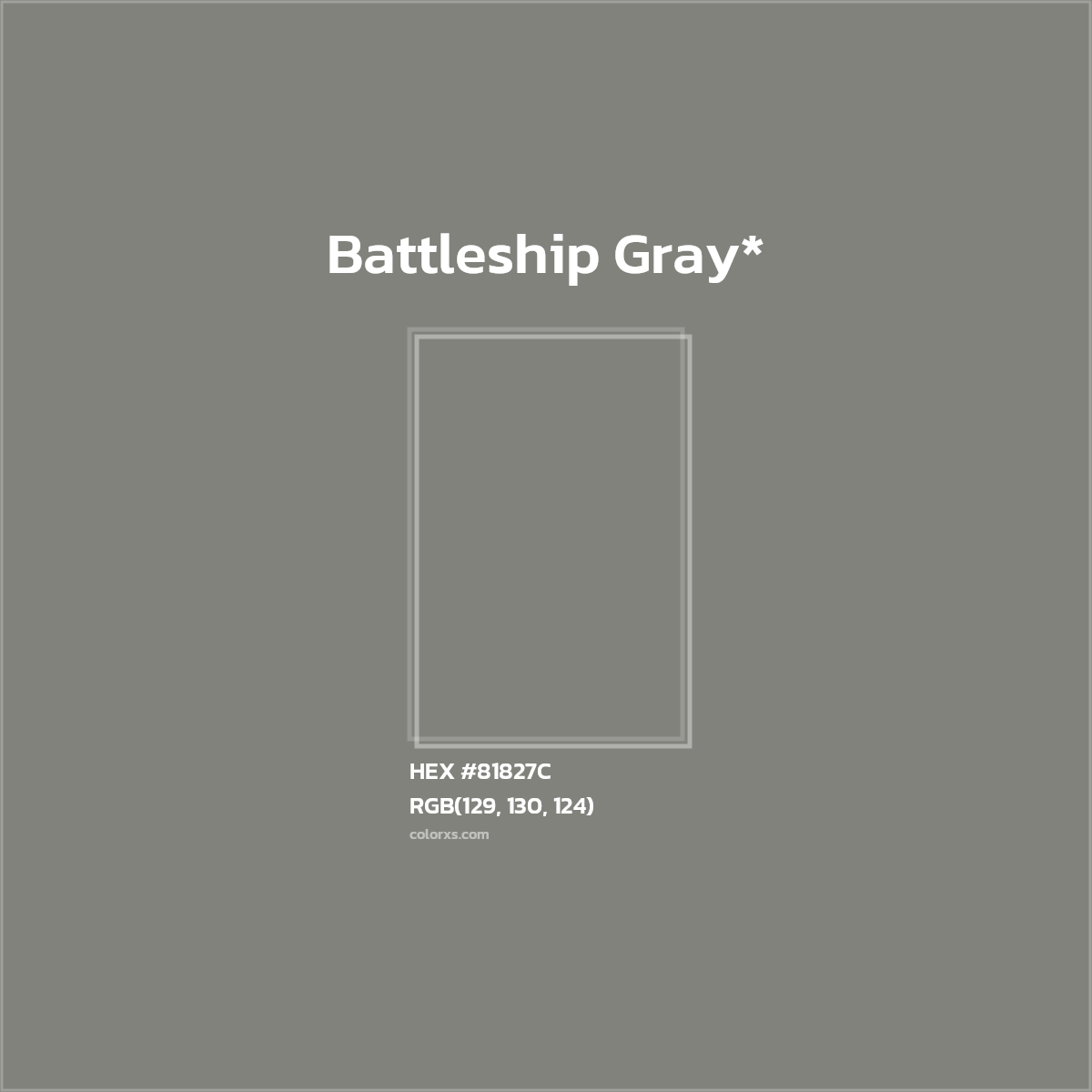 HEX #81827C Color Name, Color Code, Palettes, Similar Paints, Images