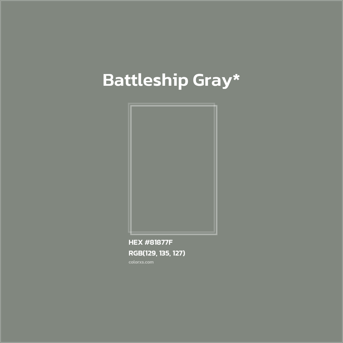 HEX #81877F Color Name, Color Code, Palettes, Similar Paints, Images