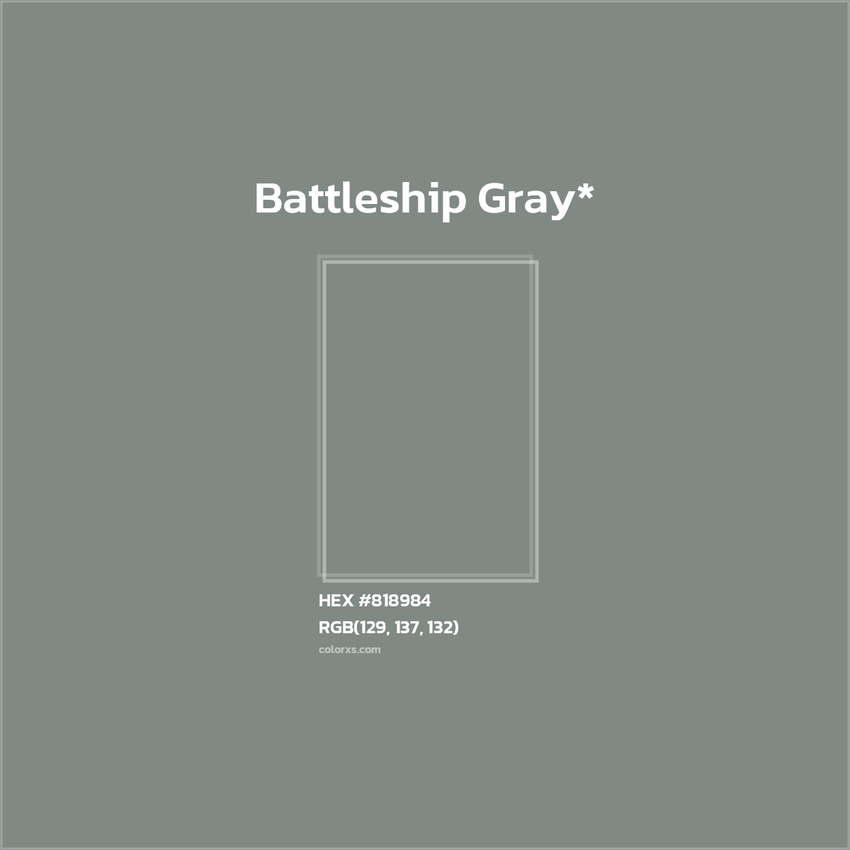 HEX #818984 Color Name, Color Code, Palettes, Similar Paints, Images