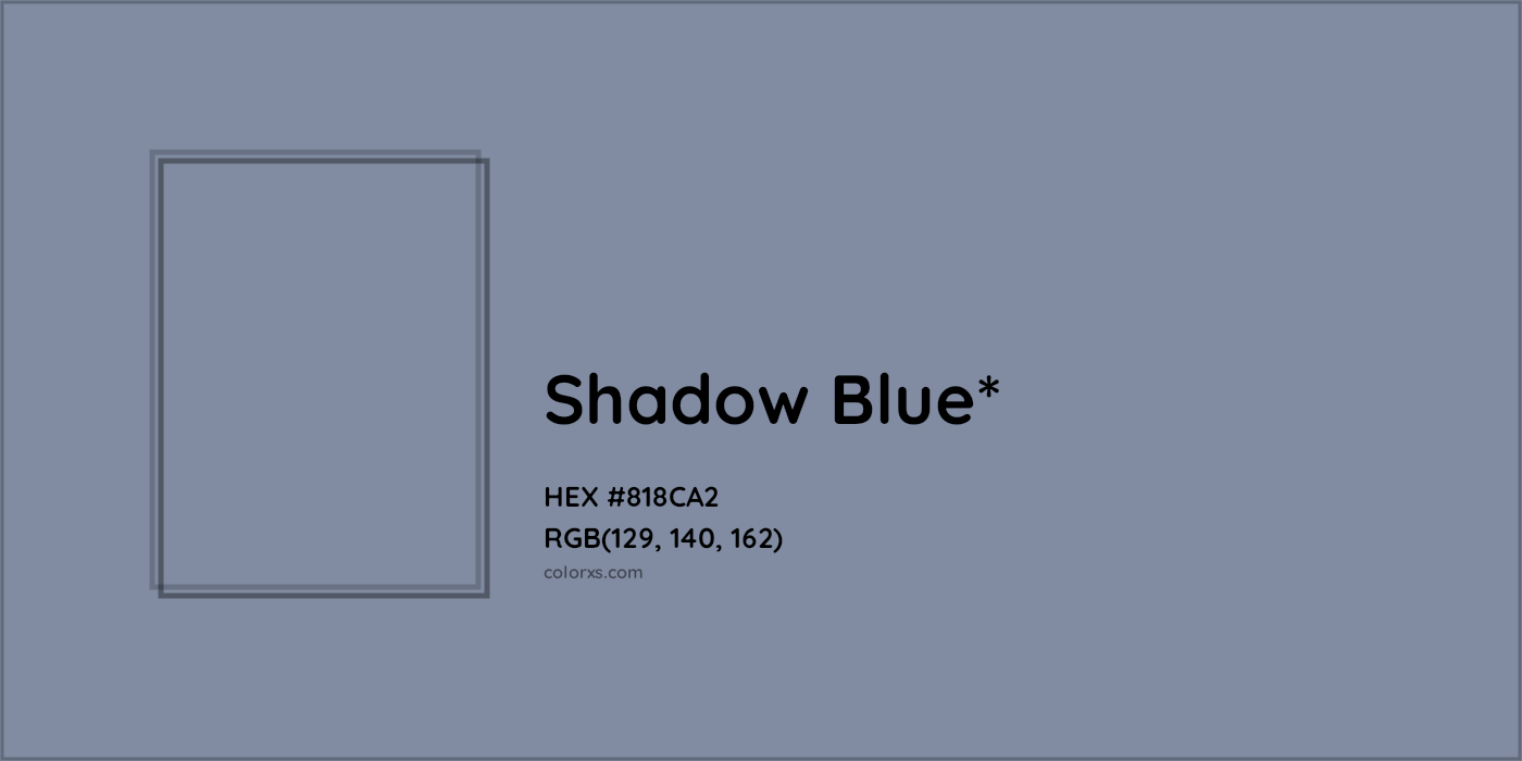 HEX #818CA2 Color Name, Color Code, Palettes, Similar Paints, Images