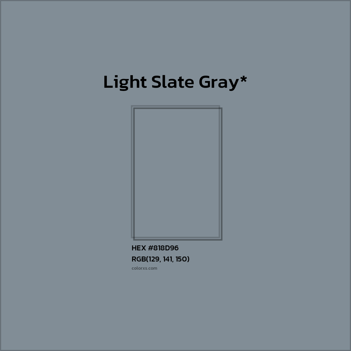 HEX #818D96 Color Name, Color Code, Palettes, Similar Paints, Images