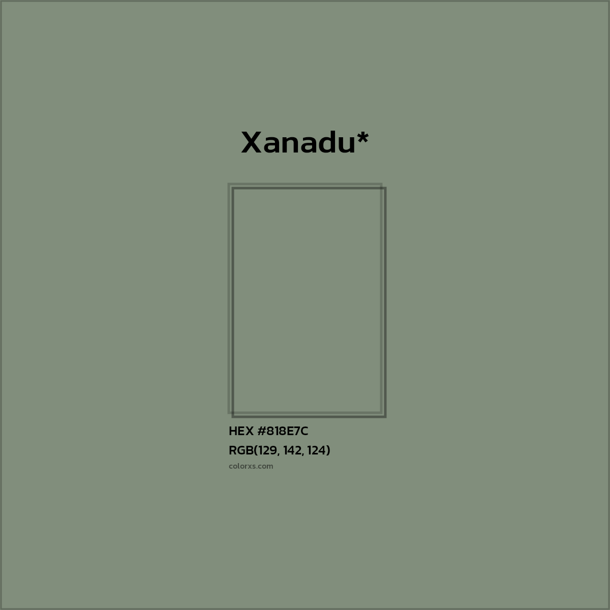 HEX #818E7C Color Name, Color Code, Palettes, Similar Paints, Images