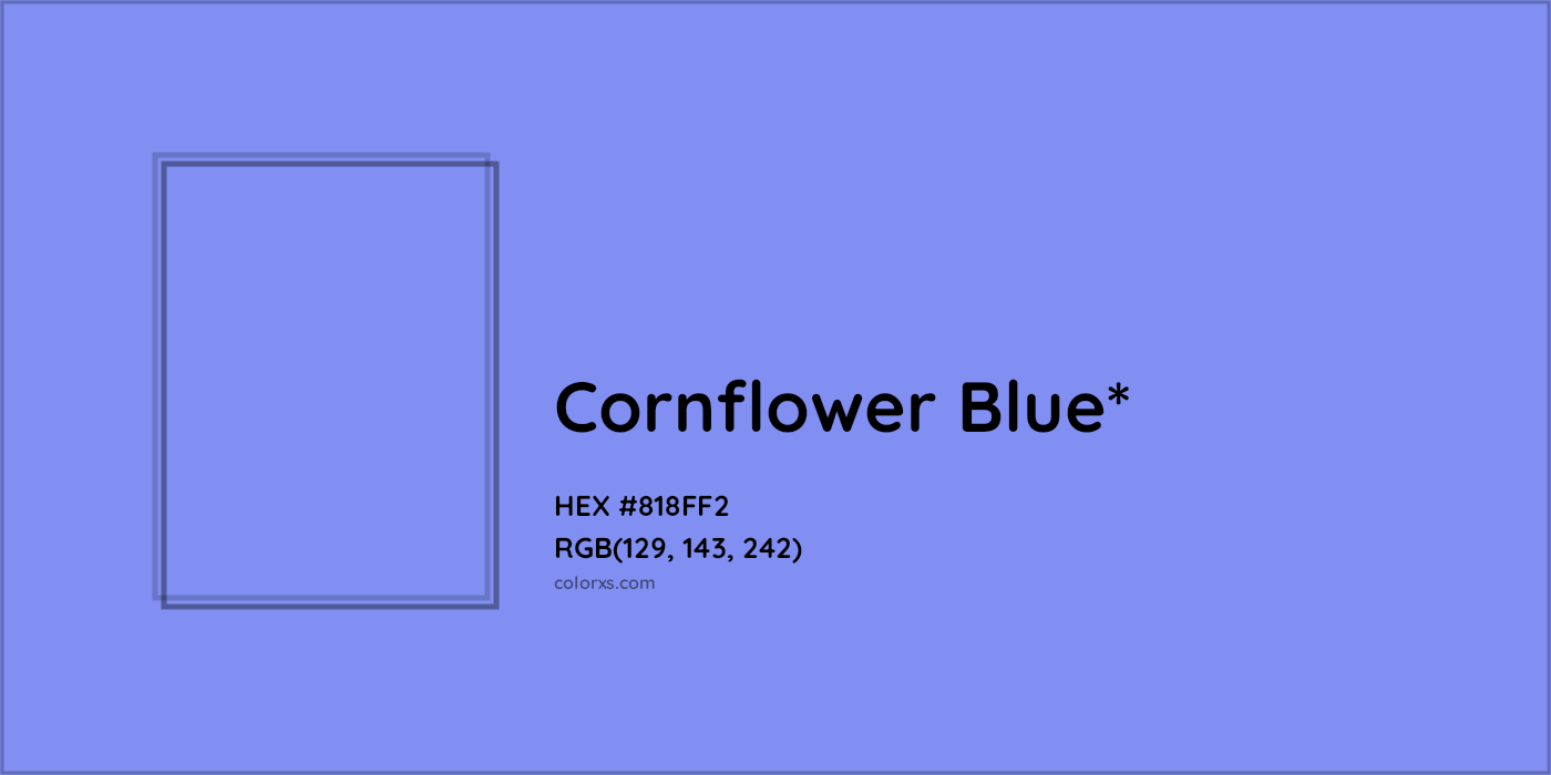 HEX #818FF2 Color Name, Color Code, Palettes, Similar Paints, Images