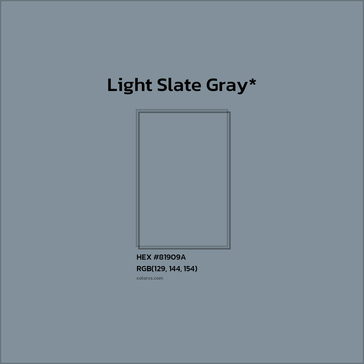 HEX #81909A Color Name, Color Code, Palettes, Similar Paints, Images