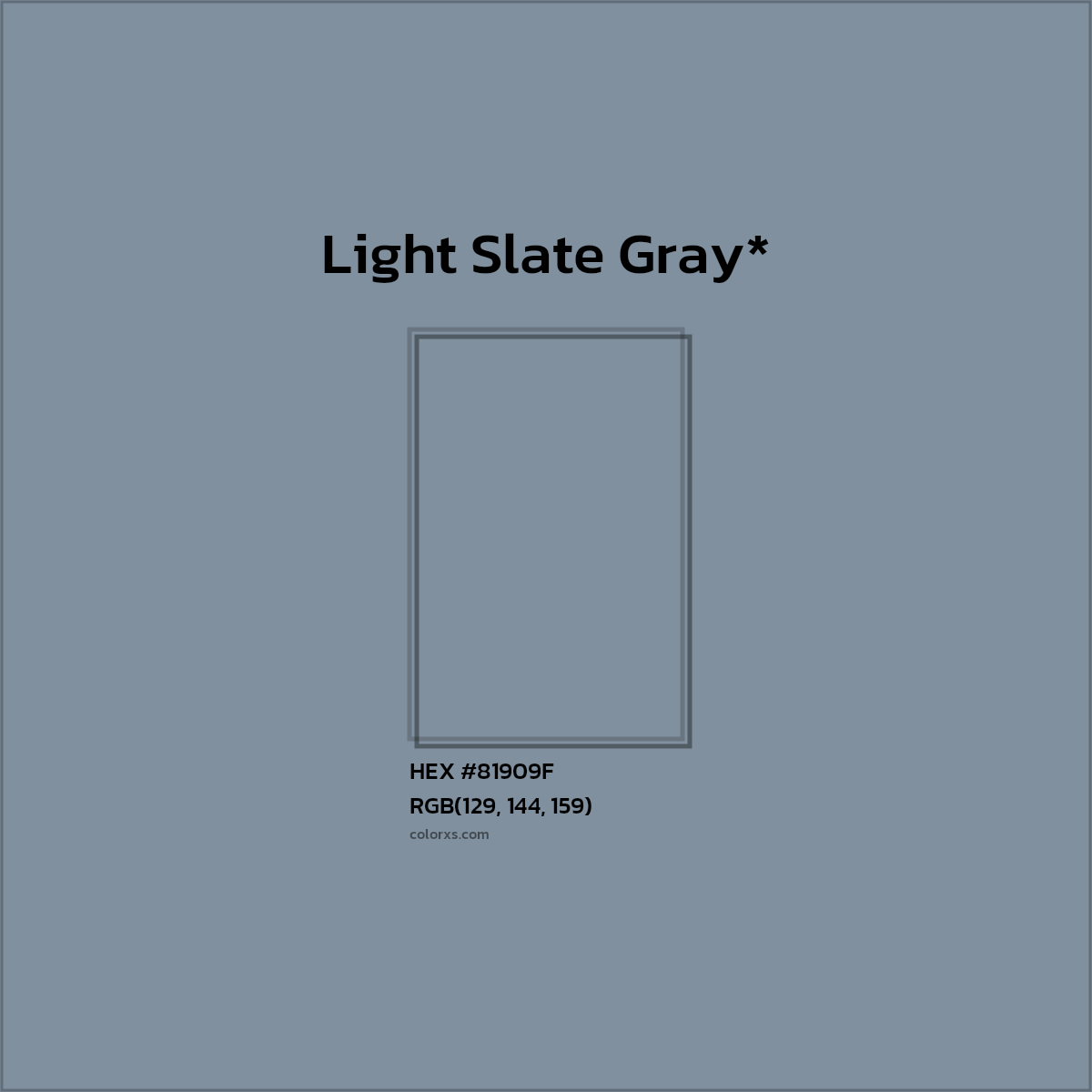 HEX #81909F Color Name, Color Code, Palettes, Similar Paints, Images