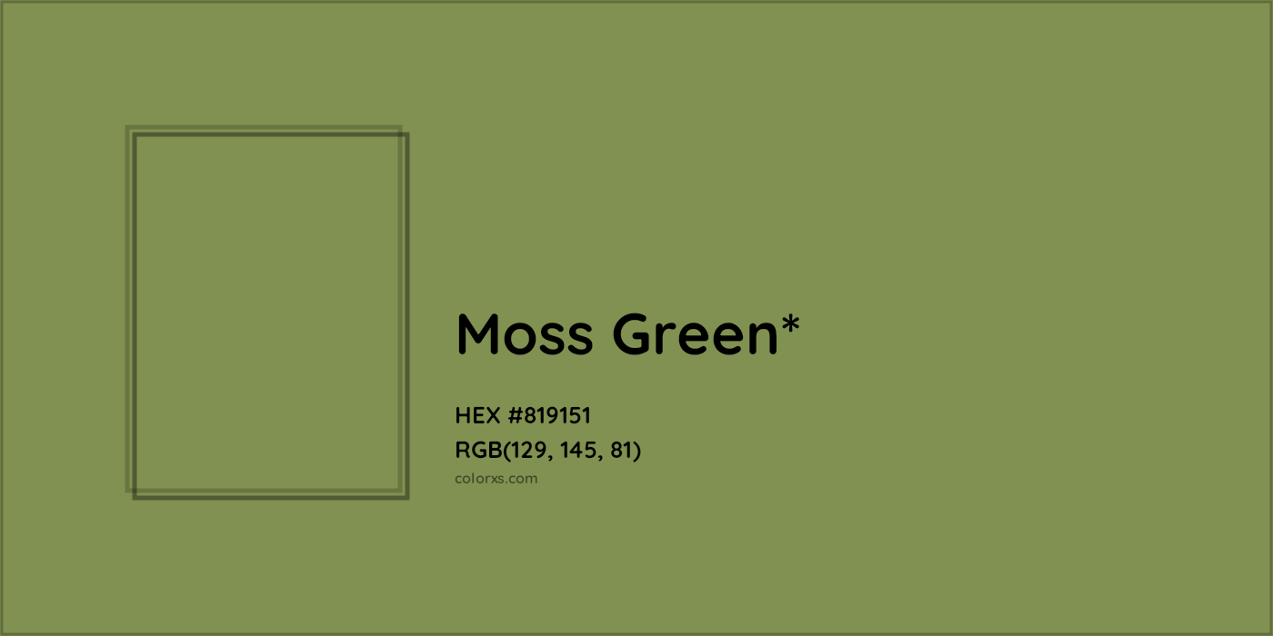 HEX #819151 Color Name, Color Code, Palettes, Similar Paints, Images