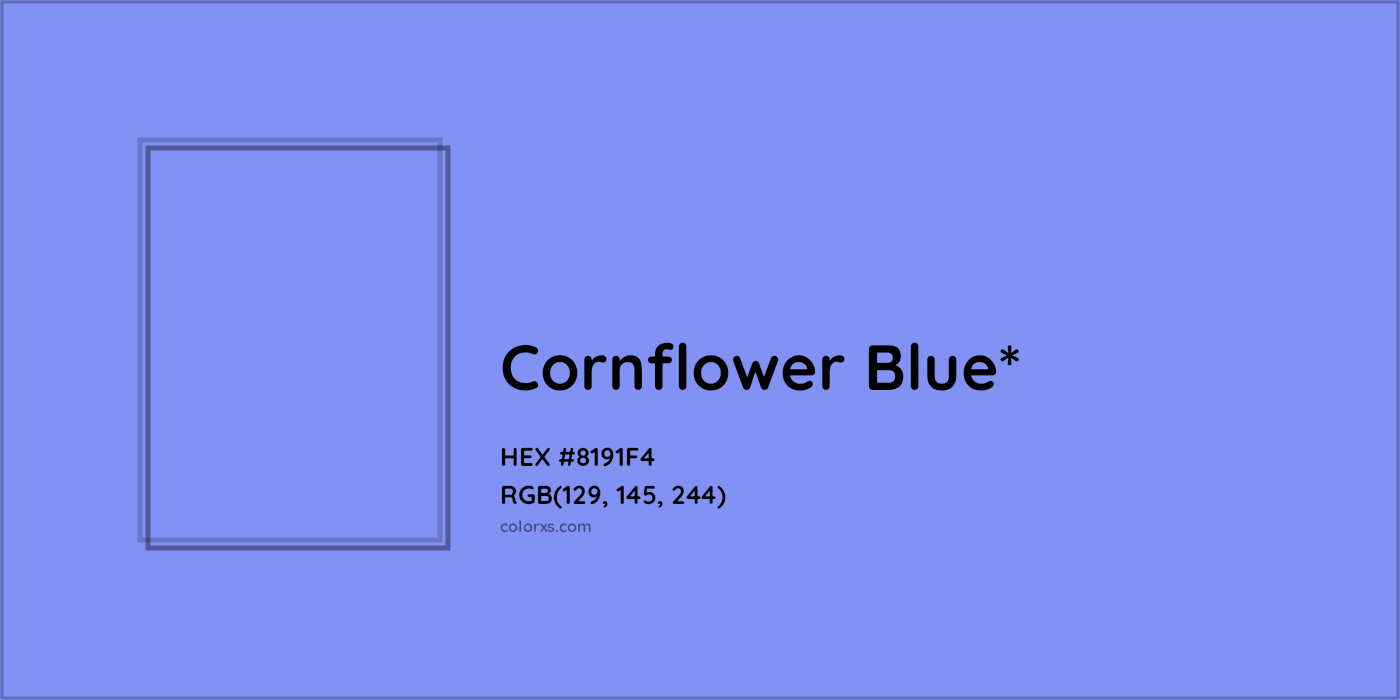 HEX #8191F4 Color Name, Color Code, Palettes, Similar Paints, Images