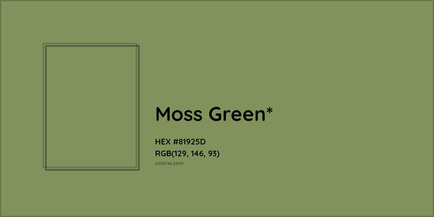 HEX #81925D Color Name, Color Code, Palettes, Similar Paints, Images