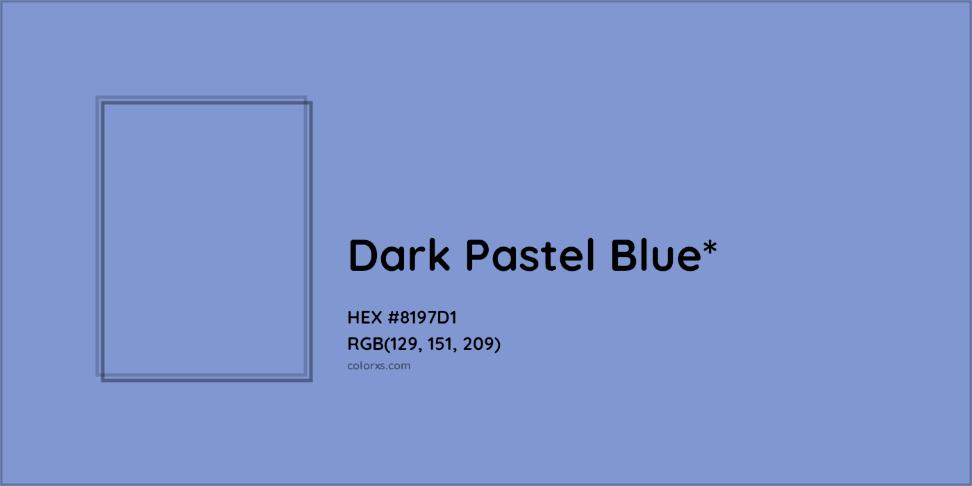 HEX #8197D1 Color Name, Color Code, Palettes, Similar Paints, Images