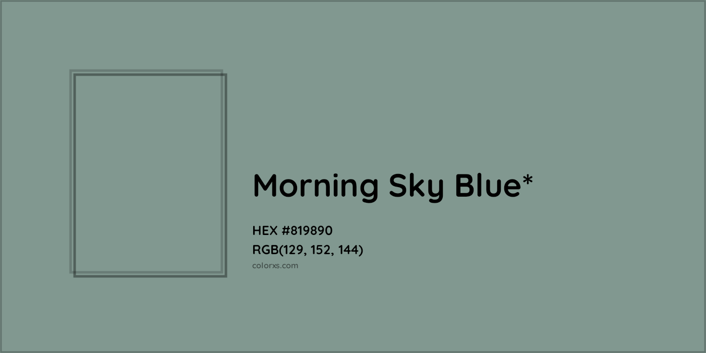 HEX #819890 Color Name, Color Code, Palettes, Similar Paints, Images