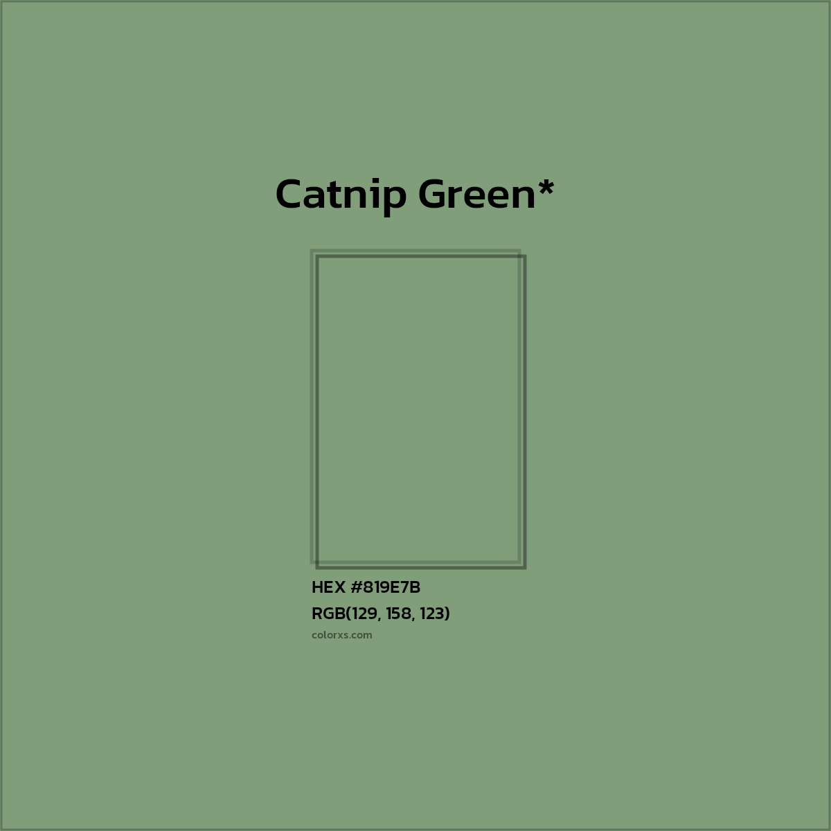 HEX #819E7B Color Name, Color Code, Palettes, Similar Paints, Images