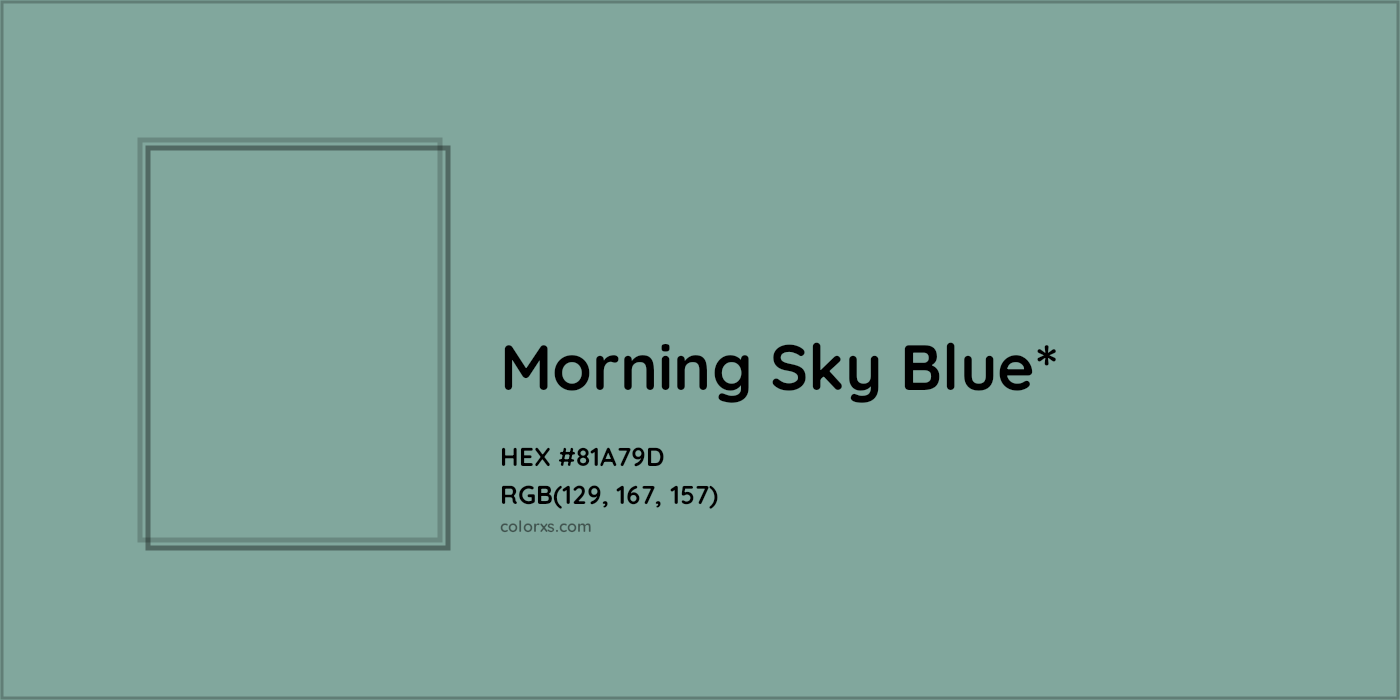HEX #81A79D Color Name, Color Code, Palettes, Similar Paints, Images