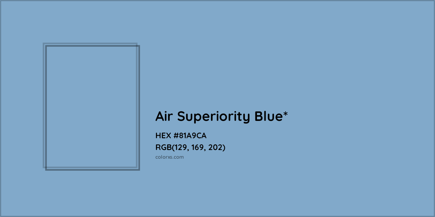 HEX #81A9CA Color Name, Color Code, Palettes, Similar Paints, Images