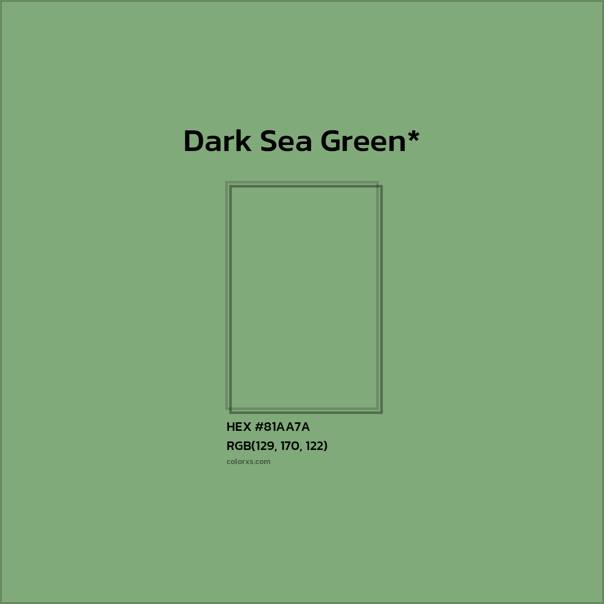 HEX #81AA7A Color Name, Color Code, Palettes, Similar Paints, Images
