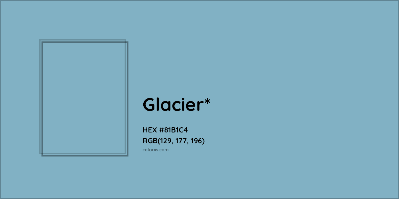 HEX #81B1C4 Color Name, Color Code, Palettes, Similar Paints, Images