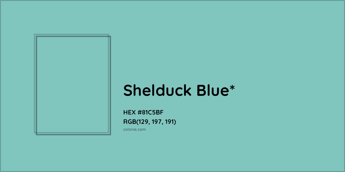 HEX #81C5BF Color Name, Color Code, Palettes, Similar Paints, Images