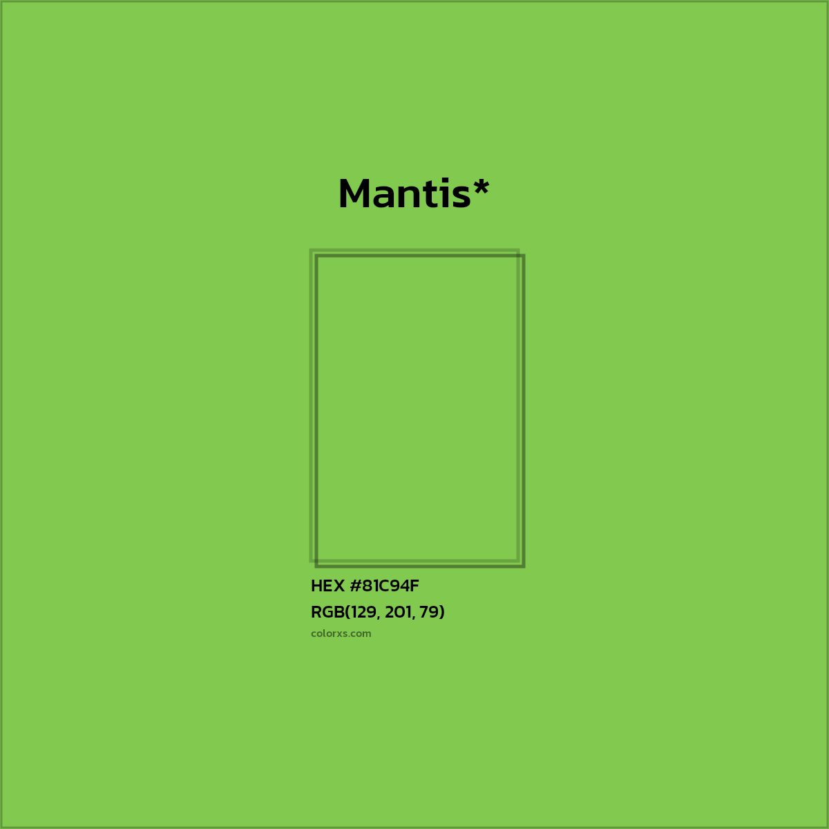 HEX #81C94F Color Name, Color Code, Palettes, Similar Paints, Images