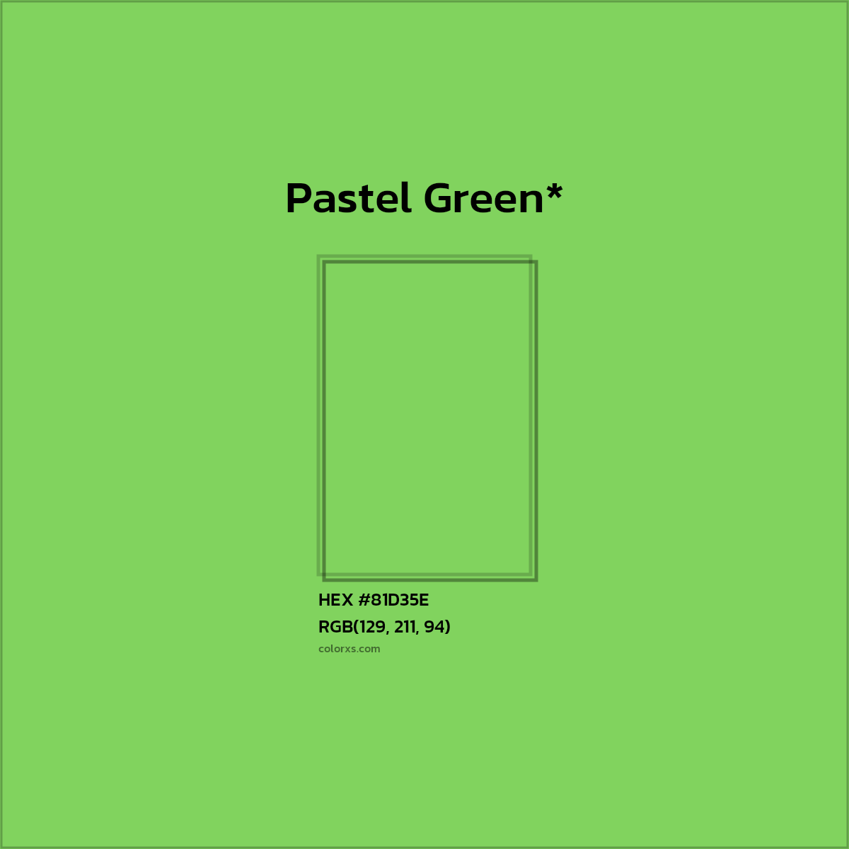 HEX #81D35E Color Name, Color Code, Palettes, Similar Paints, Images