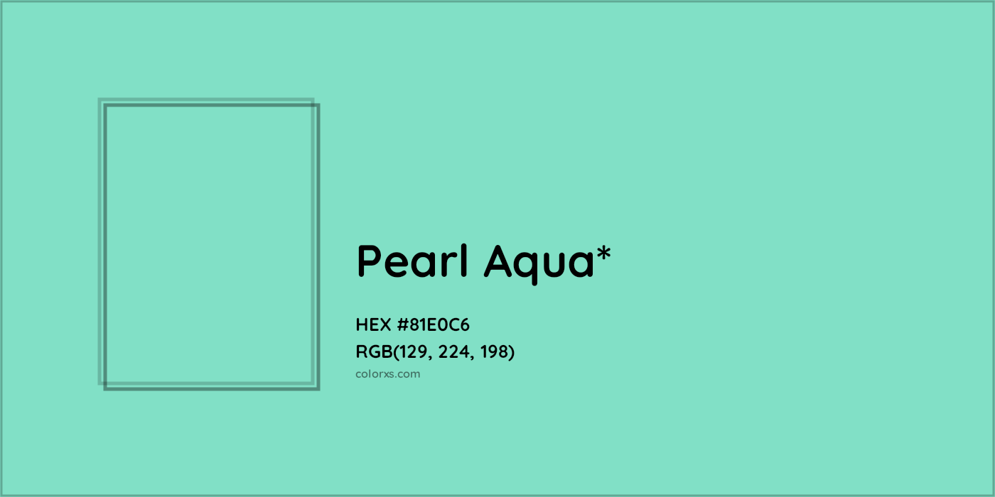 HEX #81E0C6 Color Name, Color Code, Palettes, Similar Paints, Images
