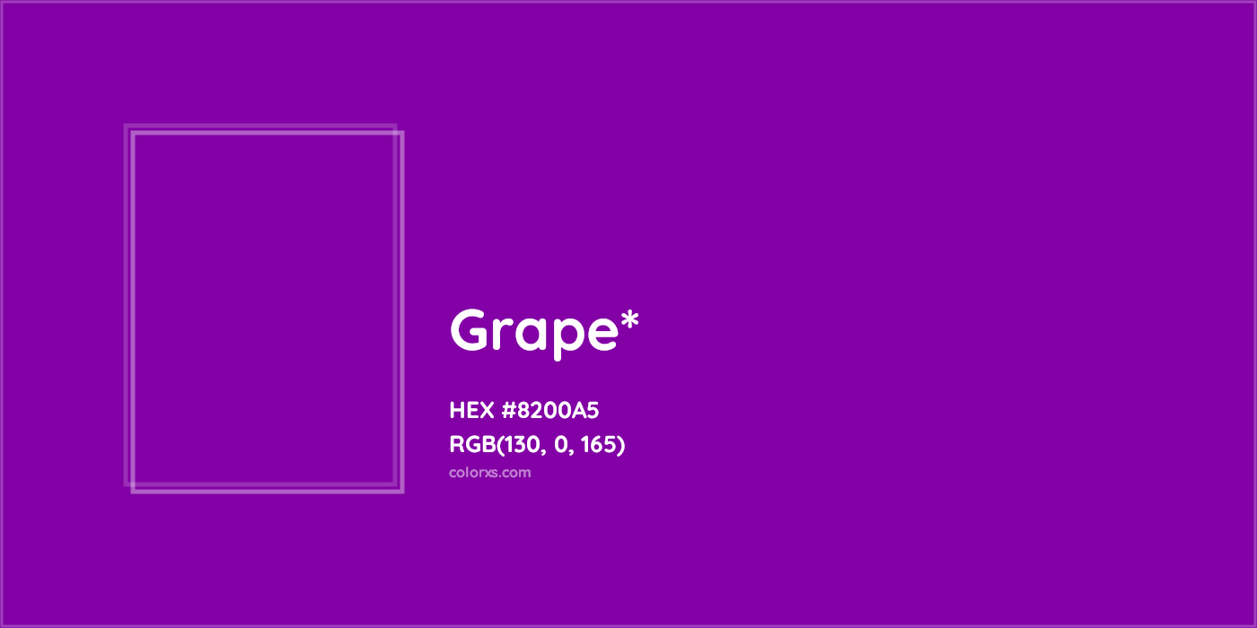 HEX #8200A5 Color Name, Color Code, Palettes, Similar Paints, Images