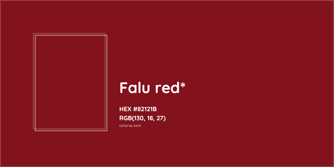 HEX #82121B Color Name, Color Code, Palettes, Similar Paints, Images